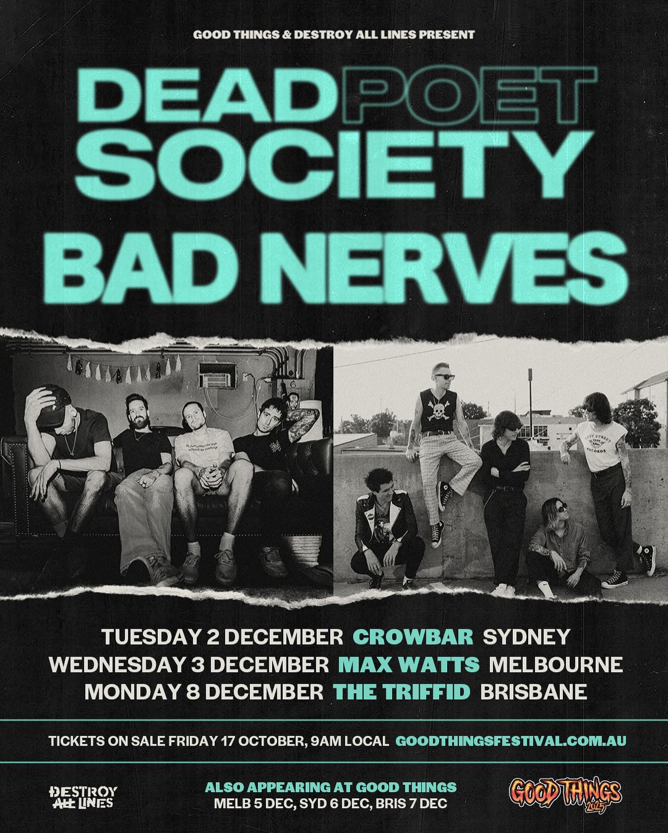 Dead Poet Society Tour Poster 2025